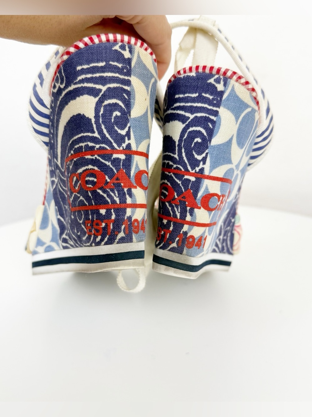 Coach Tammie Patchwork Wedges - Picture 6 of 12